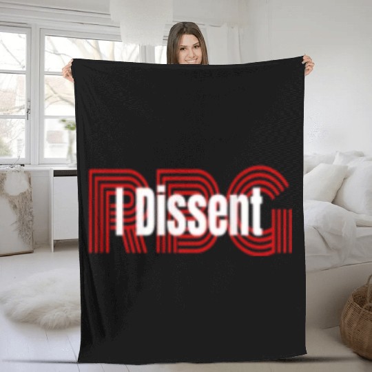 I dissent RBG Fleece Blankets