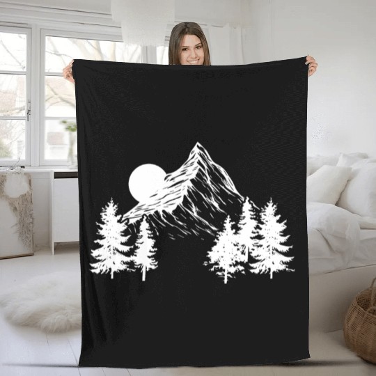 Mountaineering | Hiking Hobby Hikers Mountain Gift Fleece Blankets