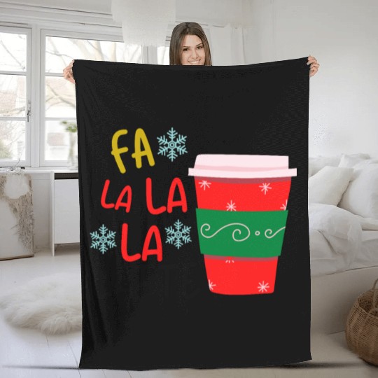 FA La La La Latte Fleece Blankets