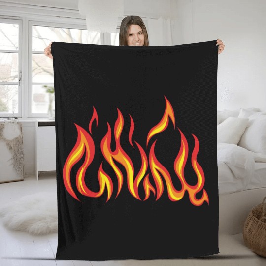 flames Fleece Blankets