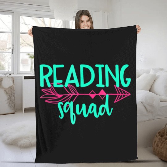 Reading Squad Fleece Blankets Fleece Blankets Teacher Appreciation Gif