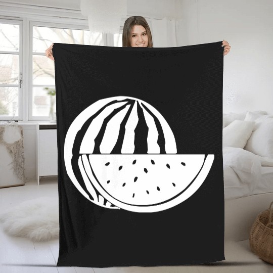 A Sweet Watermelon Fleece Blankets