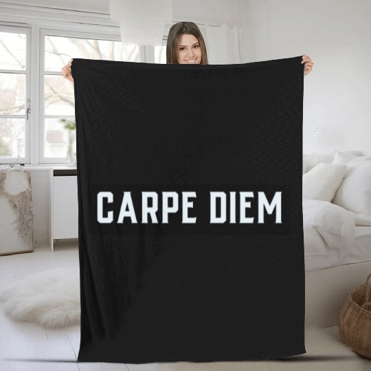 Carpe diem Fleece Blankets