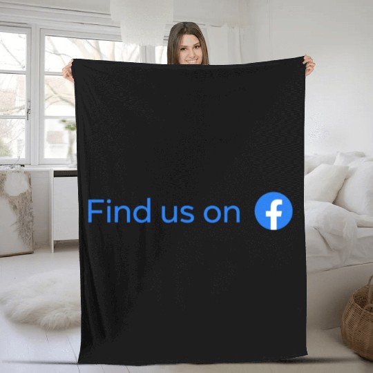 find us on facebook Fleece Blankets