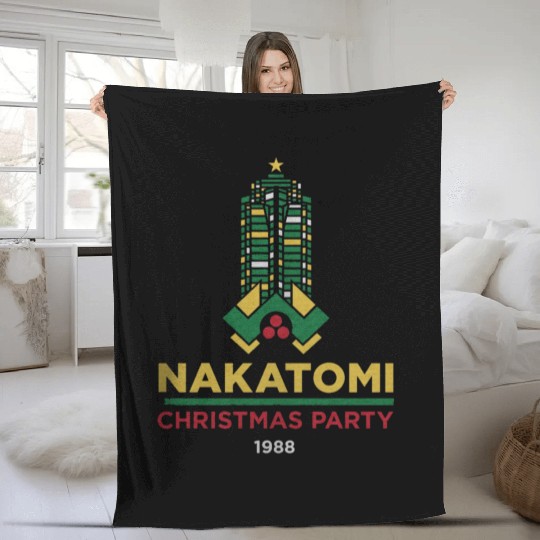 Die Hard Nakatomi Christmas Party 1988 Fleece Blankets