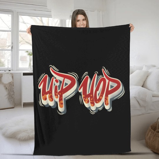 Hip Hop 4 Life Fleece Blankets