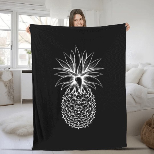 Pineapple Fleece Blankets