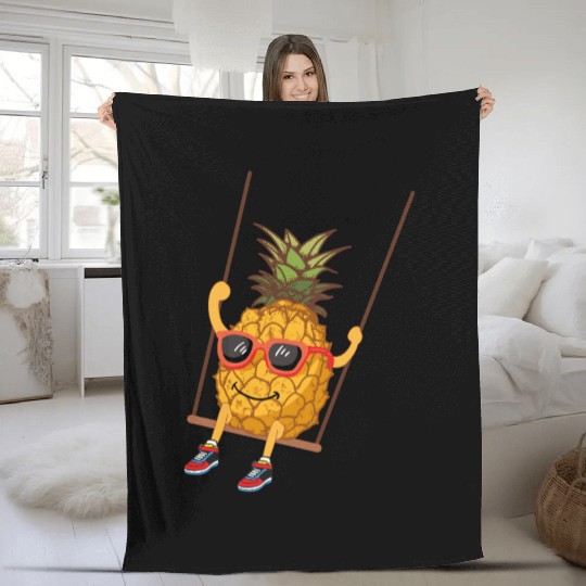 Pineapple Fleece Blankets