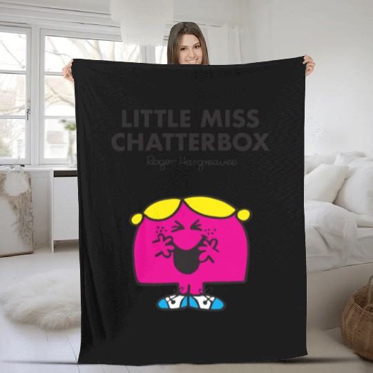 Mr Men Little Miss Chatterbox Fleece Blankets