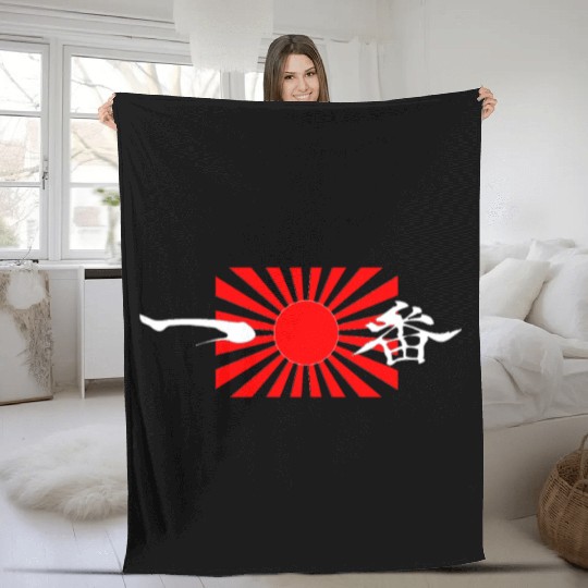 Afro Samurai Headband White Fleece Blankets