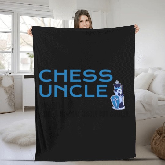 chess uncle Fleece Blankets