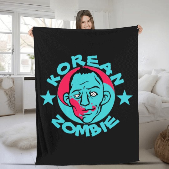 korean zombie Fleece Blankets