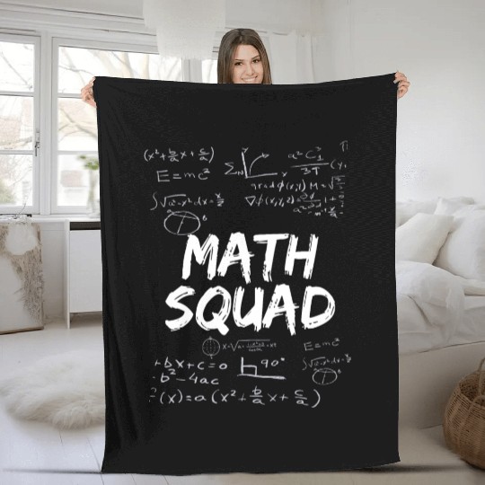 Math Squad Math crew Math lovers Math Teacher Gift Fleece Blankets