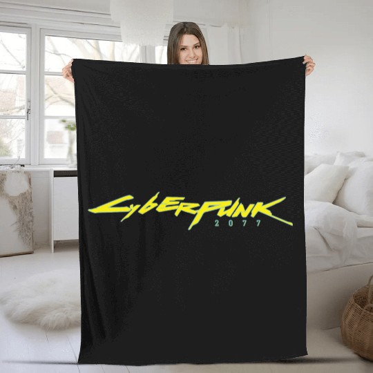 best selling CybERPuNK 2077 Fleece Blankets,free hugs shi