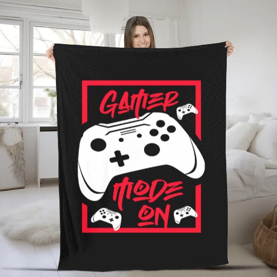 Gamer Mode On Fleece Blankets