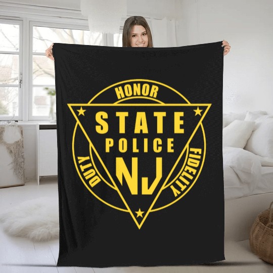 jersey state police Fleece Blankets