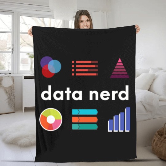 Data Nerd - Data Analyst Data Scientist - Data Fleece Blankets