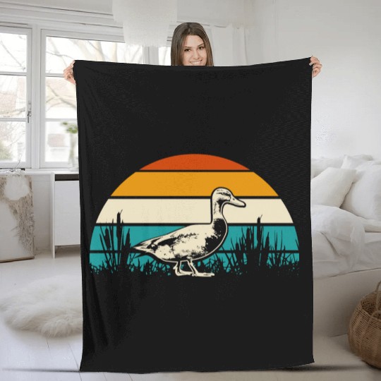 Duck hunting animal welfare gift idea Fleece Blankets