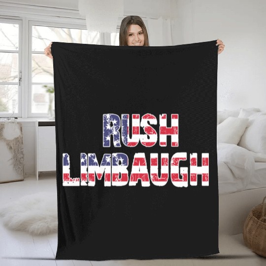 Rush Limbaugh RIP 1951-2021 Fleece Blankets