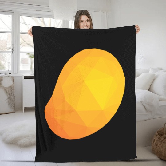 Mango Low Poly Fleece Blankets