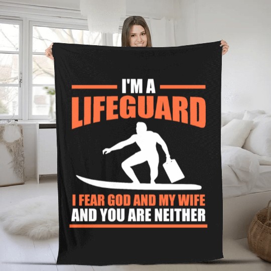 Lifeguard Pool Life Saver Fleece Blankets