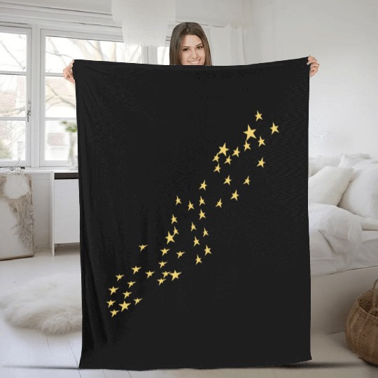 Falling star star stars Fleece Blankets