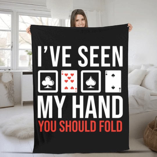 Poker Texas Holdem Fleece Blankets