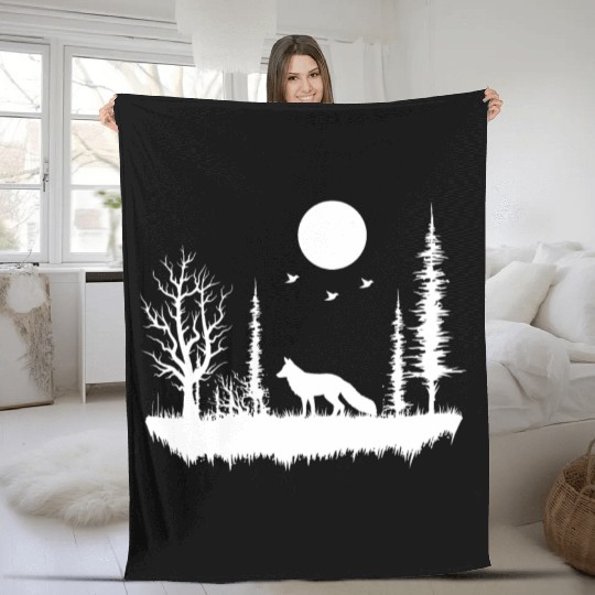 Forest Nature Wilderness Fleece Blankets