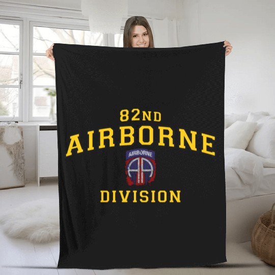 Us Army 82Nd Airborne Division Paratrooper Fleece Blankets