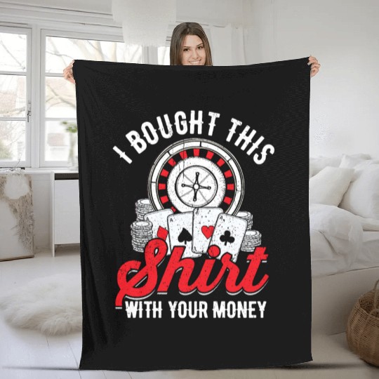 Poker Hands Poker Case Fleece Blankets Casino Blackjack