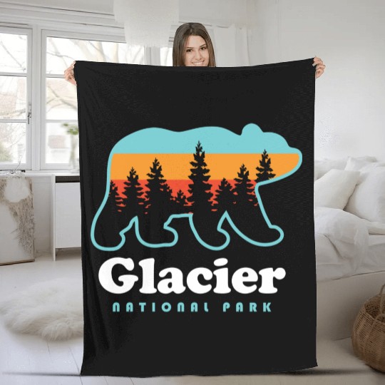 Glacier National Park Fleece Blankets