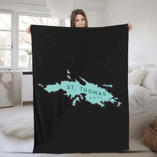 st thomas usvi Fleece Blankets