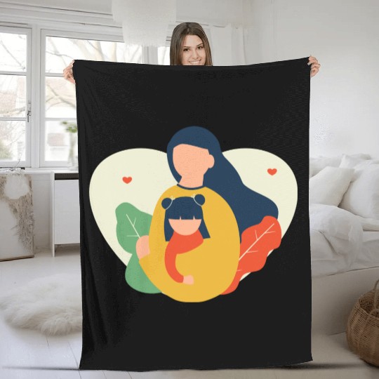 I Love You, Mama & Baby Fleece Blankets, Mommy and Me Fleece Blankets