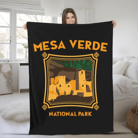 Mesa Verde National Park Novelty Graphic Design Fleece Blankets
