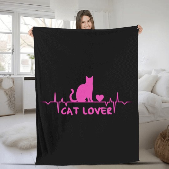 cat cats lover cat lover cats cat lover Fleece Blankets