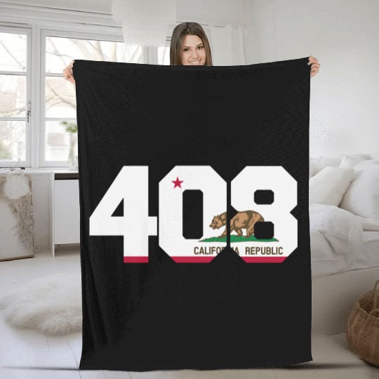 Area Code 408 San Jose California Fleece Blankets