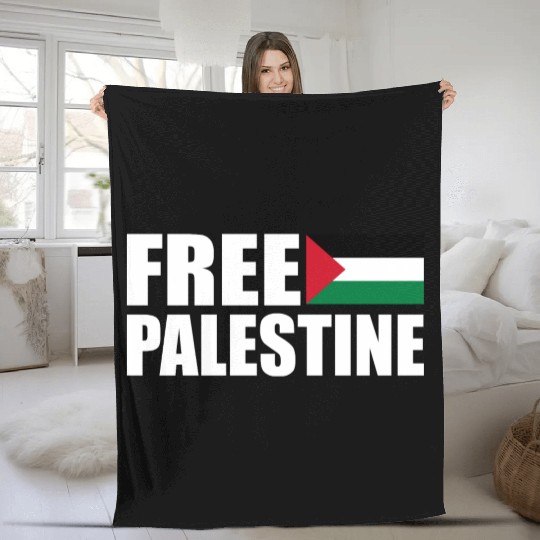 Free palestine Fleece Blankets