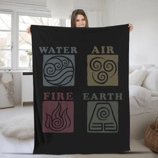 Avatar The Last Airbender Elements Box Up Fleece Blankets
