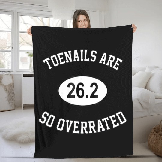 Funny Running T Marathon Fleece Blankets