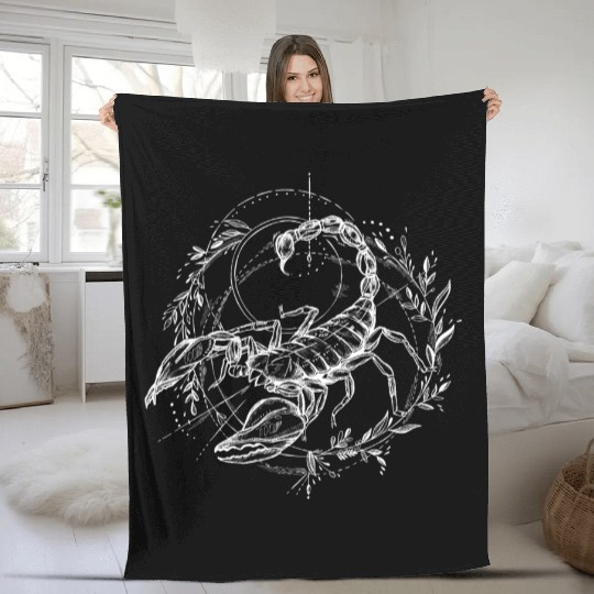 Scorpio Zodiac Fleece Blankets Fleece Blankets Fleece Blankets Fleece Blankets design