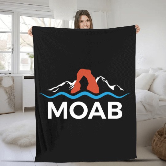 Moab Moab Utah Arches National Park Fleece Blankets