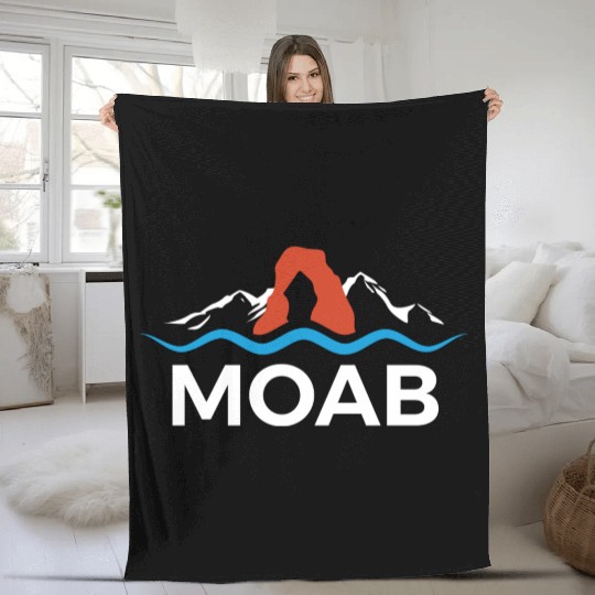Moab Moab Utah Arches National Park Fleece Blankets