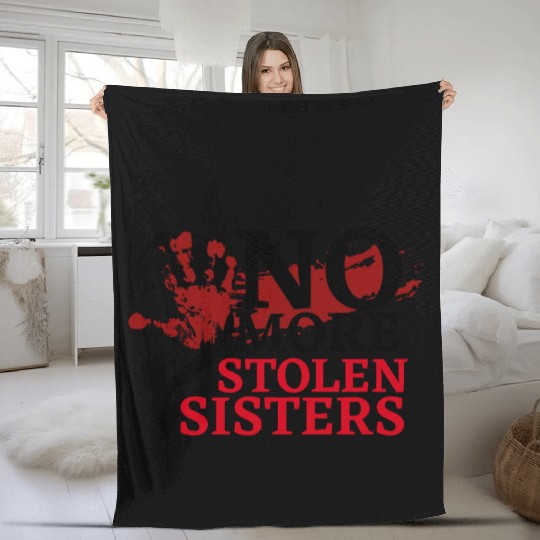 No MS Sisters/MMIW Girl Native American Fleece Blankets
