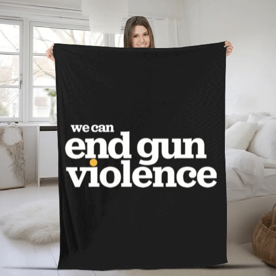 Wear Orange- We Can End Gun Violence Fleece Blankets
