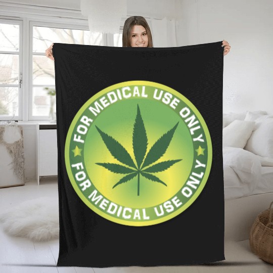 Medical Marijuana (Weed) Fleece Blankets