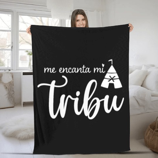 Spanish Family Reunion Me Encanta Mi Tribu - I Fleece Blankets