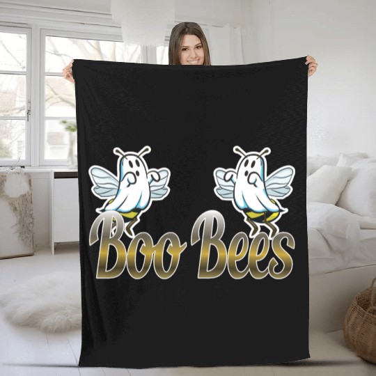Boo Bees funny ambiguous gift Fleece Blankets