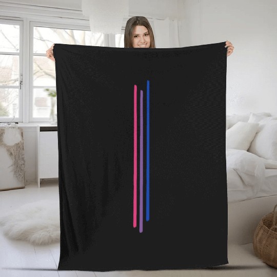 Subtle Bisexual Pride, Bi Flag, Pride Month Fleece Blankets