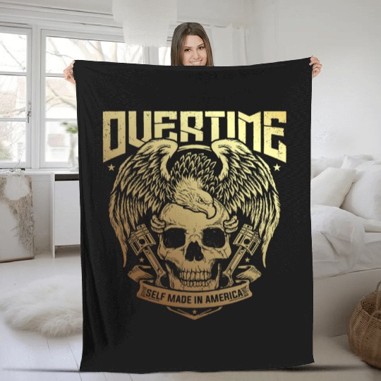 OVER TIME MECANO SELF MADE IN AMERICA Fleece Blankets