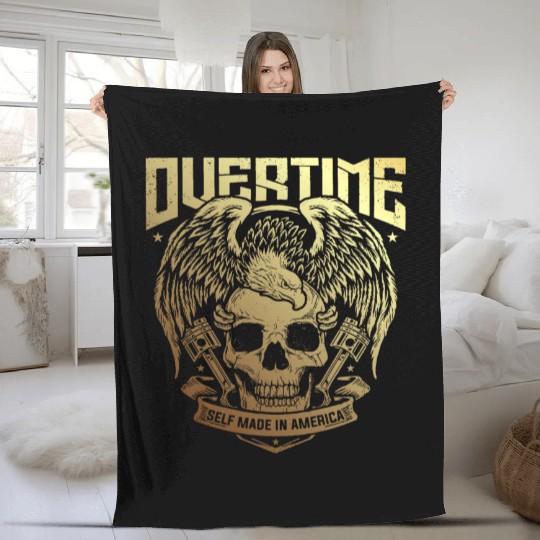 OVER TIME MECANO SELF MADE IN AMERICA Fleece Blankets